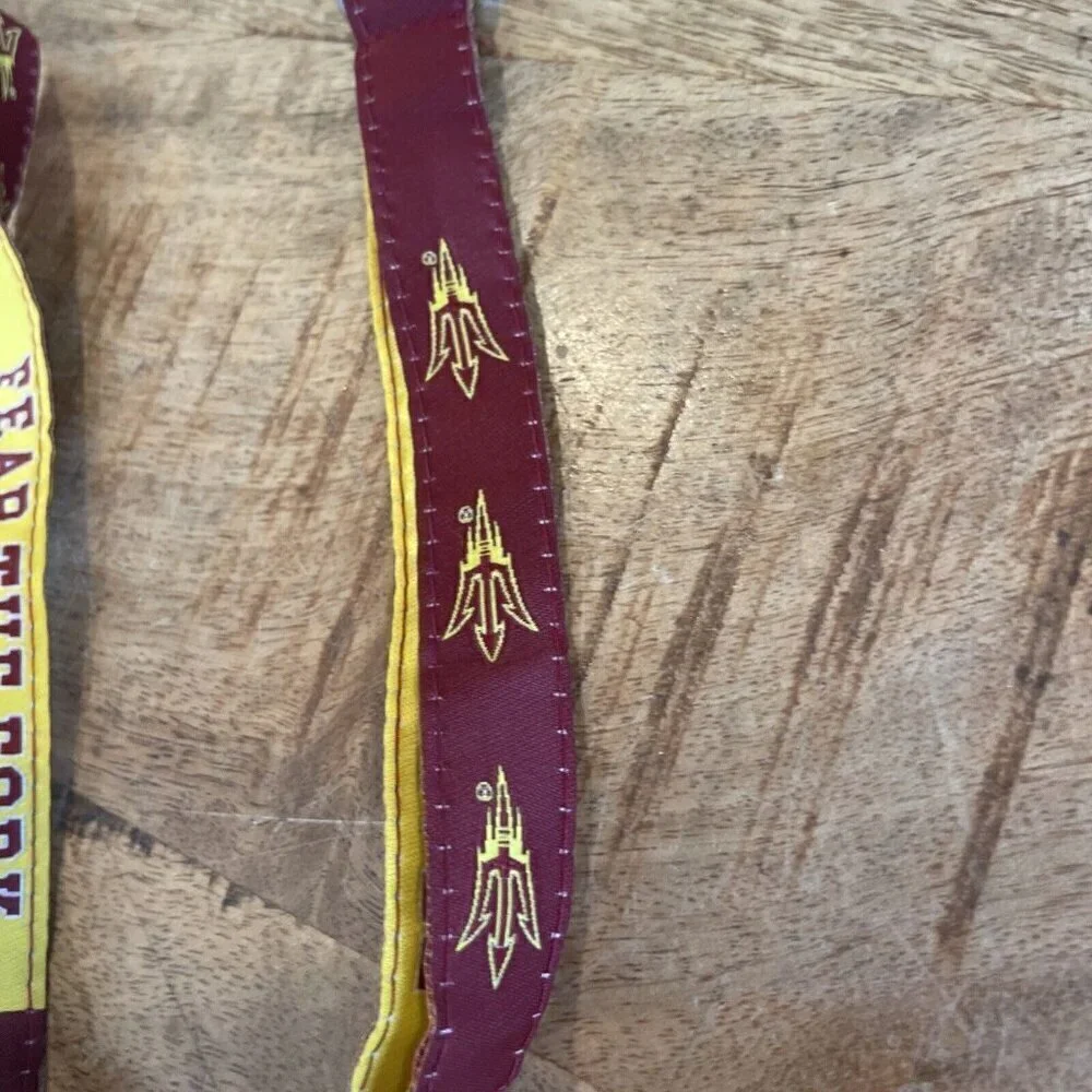 Arizona State University Sun Devils Lanyard Keychain Double Sided 18” Fear